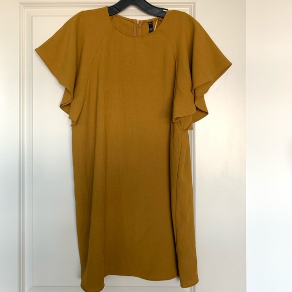 FLOWY RUFFLE DRESS - Picture 3 of 5